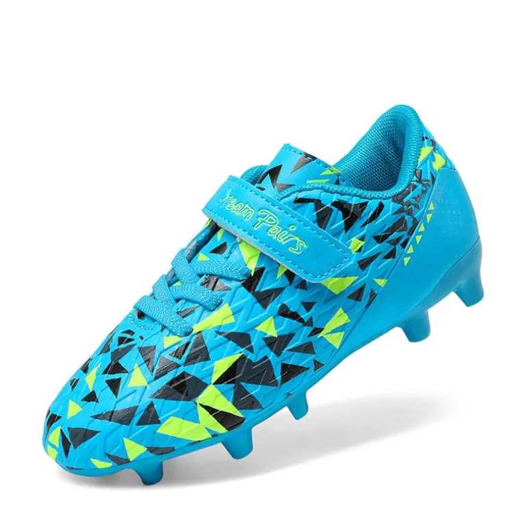Kids Hook-and-loop Strap Soccer Cleats