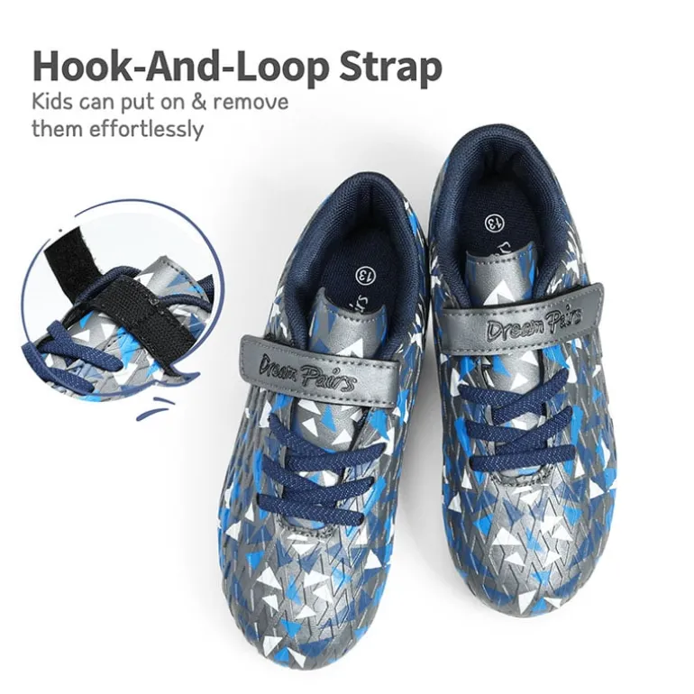 Kids Hook-and-loop Strap Soccer Cleats