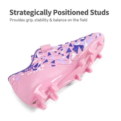 Kids Hook-and-loop Strap Soccer Cleats