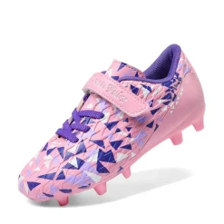 Kids Hook-and-loop Strap Soccer Cleats