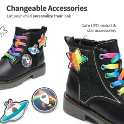 Kids Interchangeable & Colorful Combat Boots