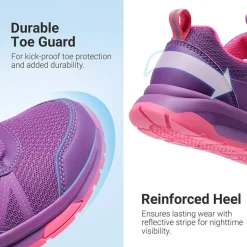 Kids’ Lace-Up Non-Slip Running Shoes