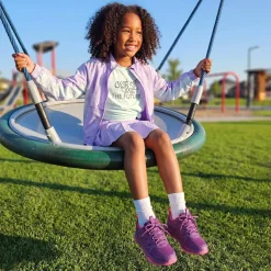 Kids’ Lace-Up Non-Slip Running Shoes