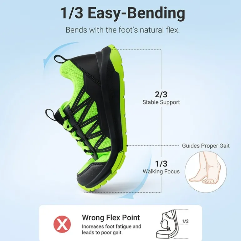 Kids’ Lace-Up Non-Slip Running Shoes