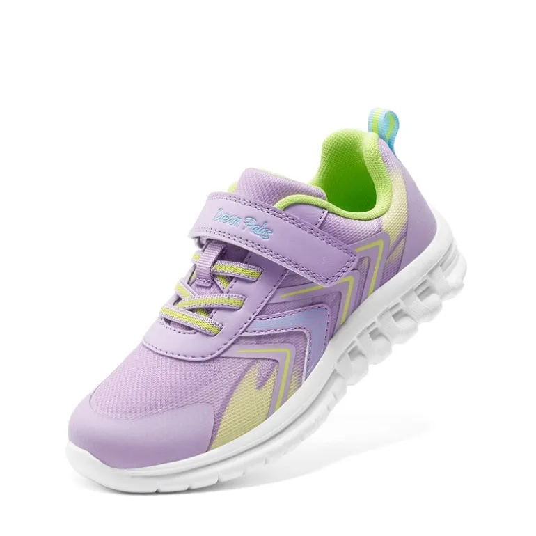 Kids’ Lightweight Mesh Running Shoes with Hook-and-Loop Strap