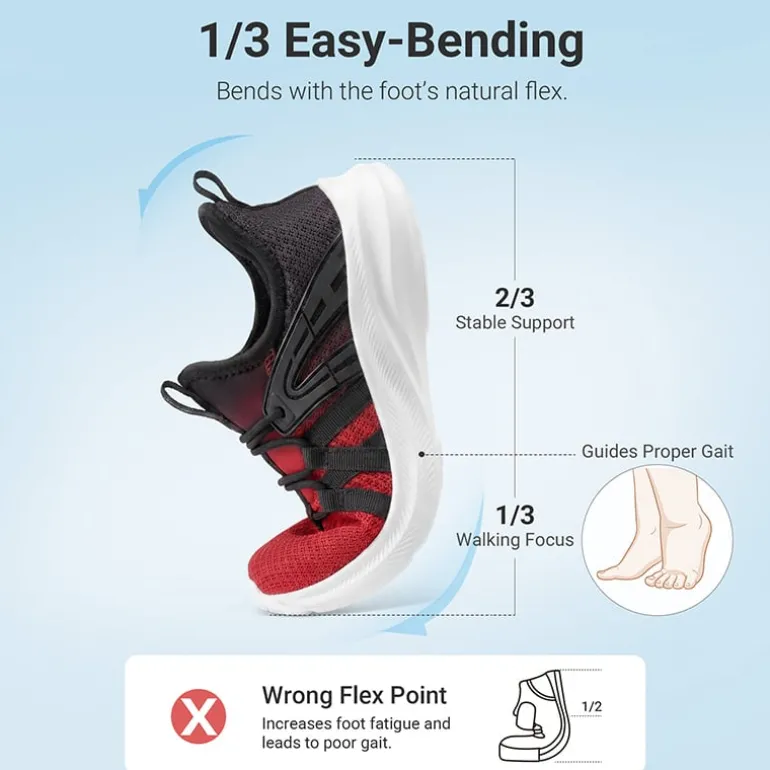 Kids’ Lightweight Slip-On Running Shoes