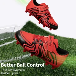 Kids Mesh-Covered EVA Insole Soccer Shoes