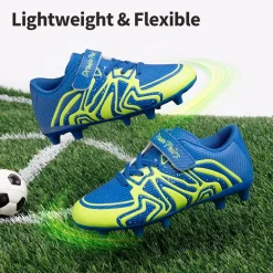 Kids Mesh-Covered EVA Insole Soccer Shoes