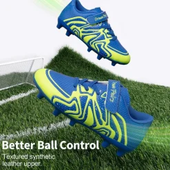 Kids Mesh-Covered EVA Insole Soccer Shoes