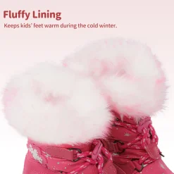 Kids Non-Slip Fur Lined Snow Boots