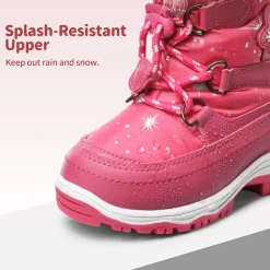 Kids Non-Slip Fur Lined Snow Boots