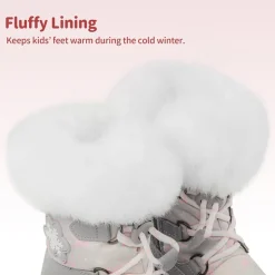Kids Non-Slip Fur Lined Snow Boots