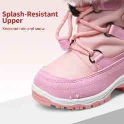 Kids Non-Slip Fur Lined Snow Boots
