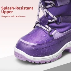 Kids Non-Slip Fur Lined Snow Boots