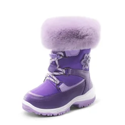 Kids Non-Slip Fur Lined Snow Boots
