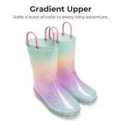Kids’ Ombre Waterproof Rain Boots