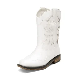 Kids’ Slip-On Roomy Toe Cowboy Boots