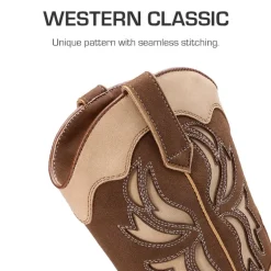 Kids’ Slip-On Roomy Toe Cowboy Boots