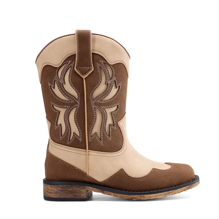 Kids’ Slip-On Roomy Toe Cowboy Boots