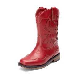 Kids’ Slip-On Roomy Toe Cowboy Boots