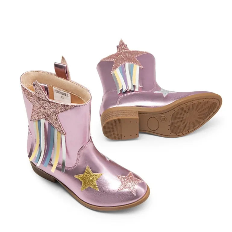 Kids Star Tassel Cowgirl Boots