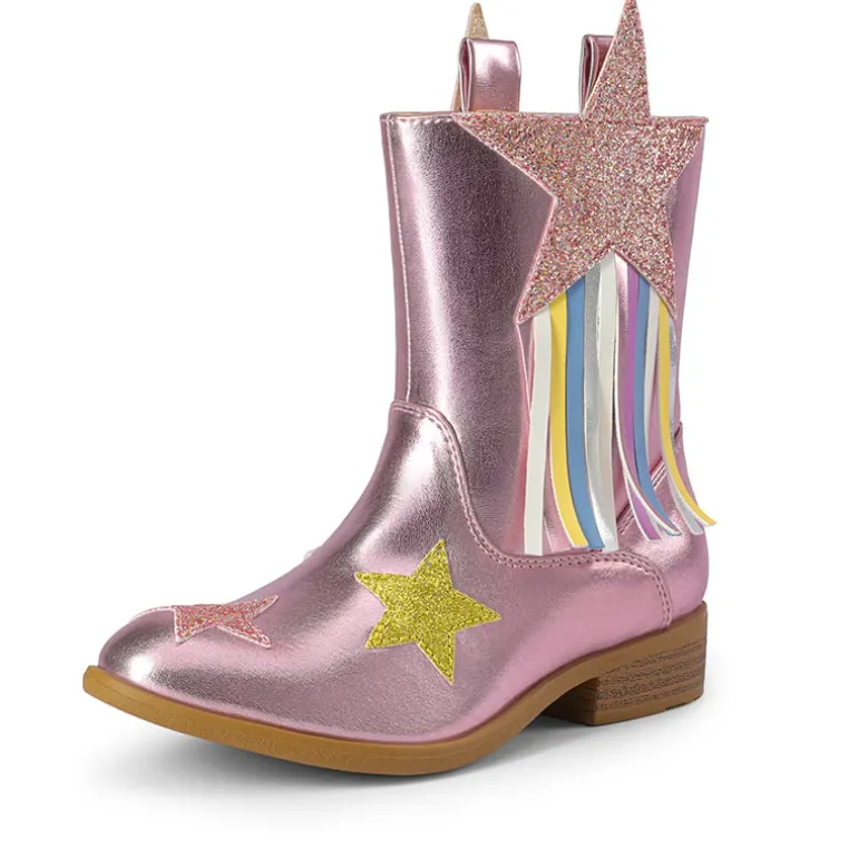 Kids Star Tassel Cowgirl Boots