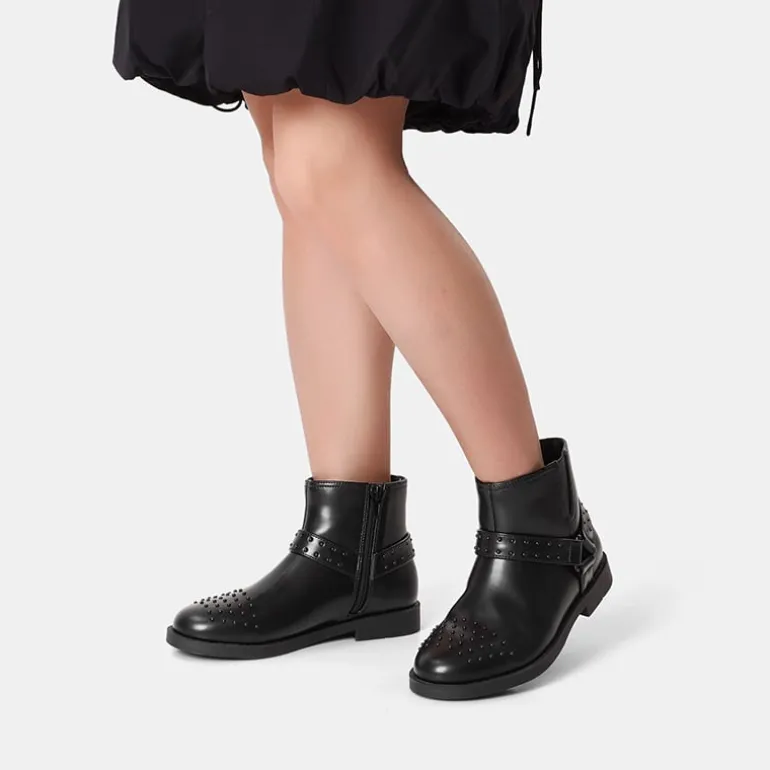 Kids Studded Detail Fashion Boots