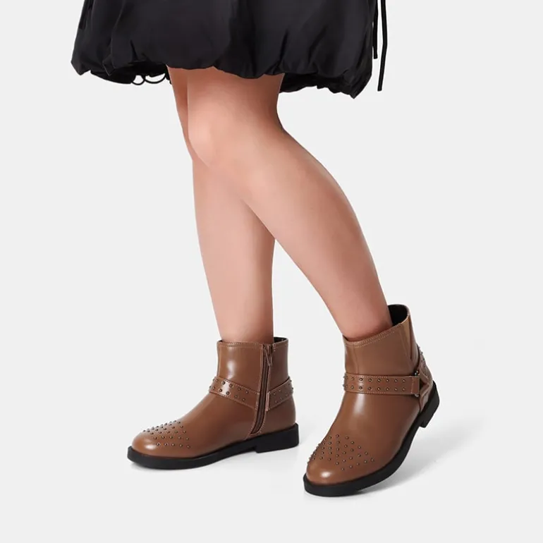Kids Studded Detail Fashion Boots