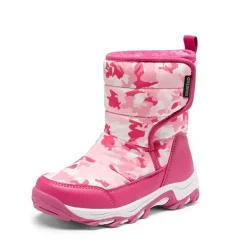 Kids Waterproof Faux Fur Snow Boots