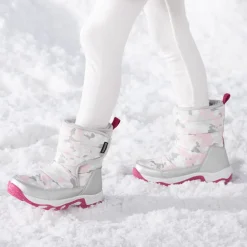 Kids Waterproof Faux Fur Snow Boots