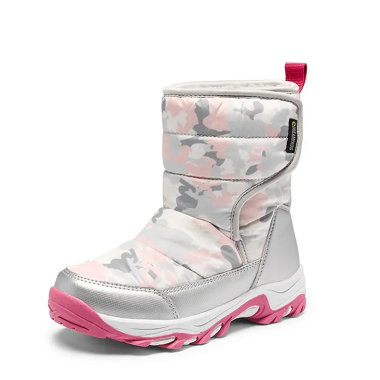 Kids Waterproof Faux Fur Snow Boots