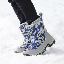 Kids Waterproof Faux Fur Snow Boots