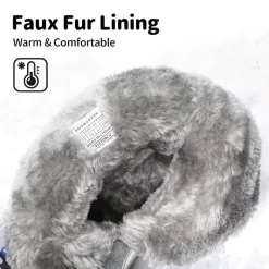 Kids Waterproof Faux Fur Snow Boots