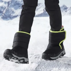 Kids Waterproof Faux Fur Snow Boots