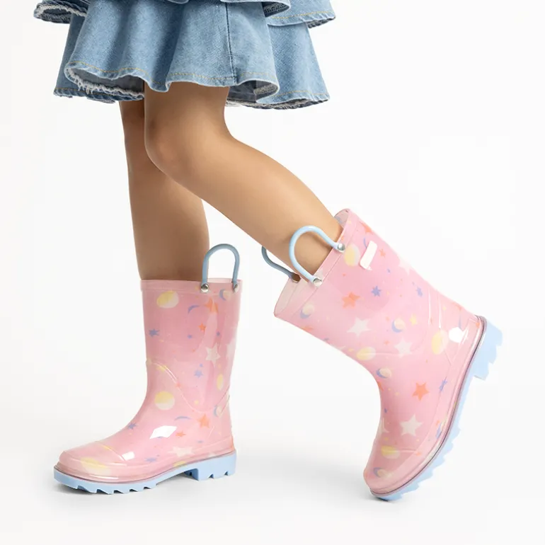 Kids’ Waterproof Handle-Top Rain Boots