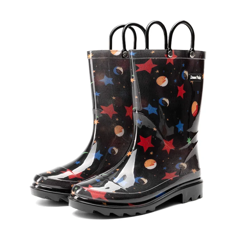 Kids’ Waterproof Handle-Top Rain Boots