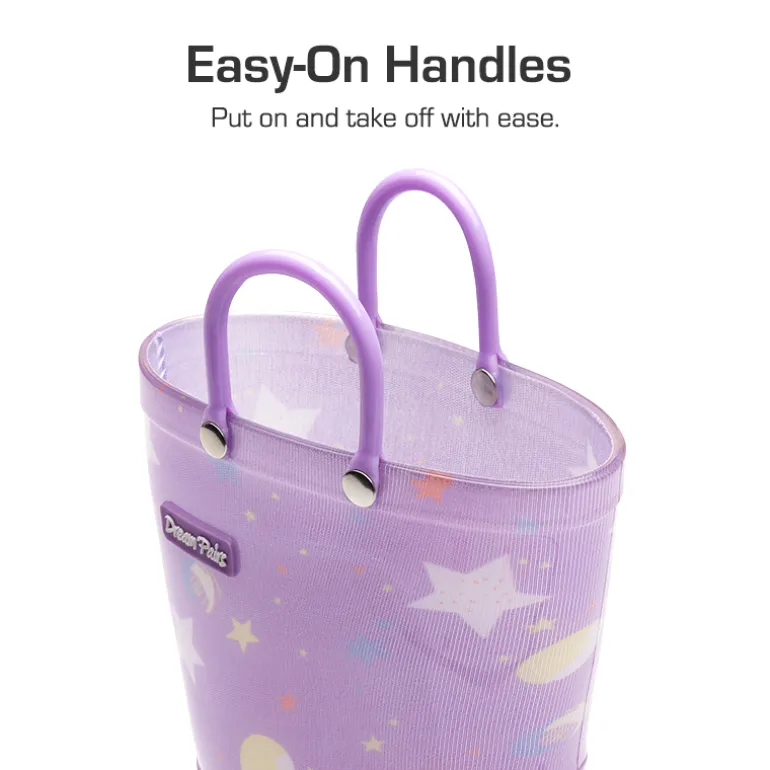 Kids’ Waterproof Handle-Top Rain Boots