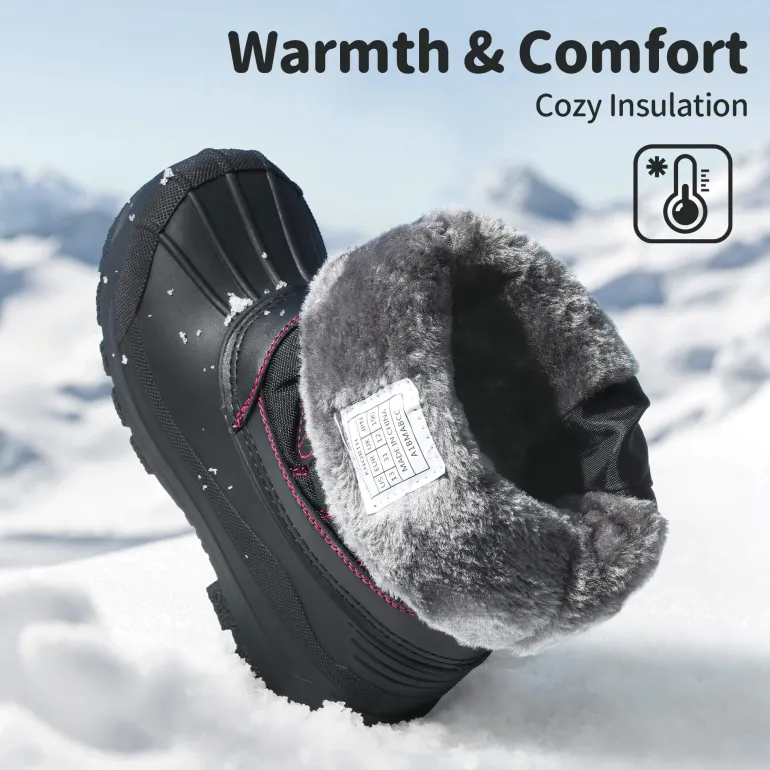 Kids Waterproof Shell Bottom Snow Boots