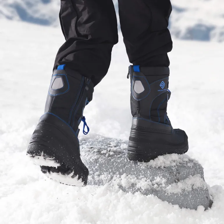 Kids Waterproof Shell Bottom Snow Boots