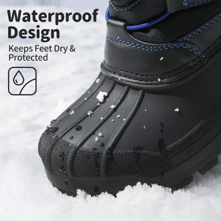 Kids Waterproof Shell Bottom Snow Boots