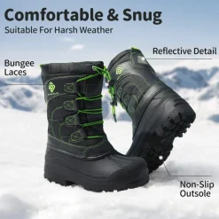 Kids Waterproof Shell Bottom Snow Boots