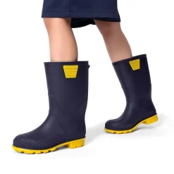 Kids’ Waterproof Slip-On Rain Boots