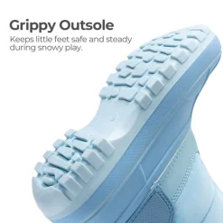 Kids’ Waterproof Slip-On Winter Snow Boots