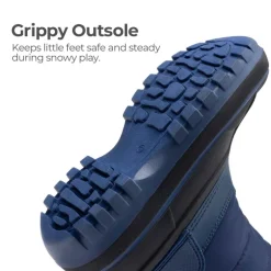 Kids’ Waterproof Slip-On Winter Snow Boots