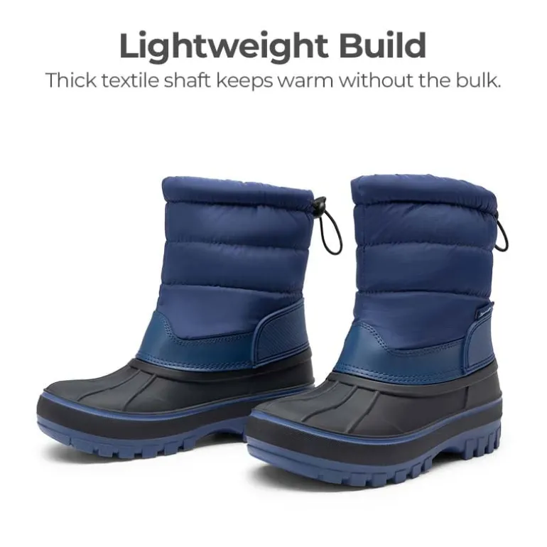 Kids’ Waterproof Slip-On Winter Snow Boots
