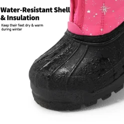 Kids Waterproof Snow Boots for boys and girls