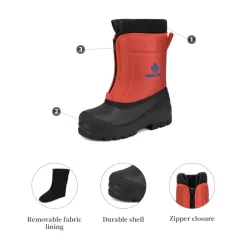Kids Waterproof Snow Boots for boys and girls