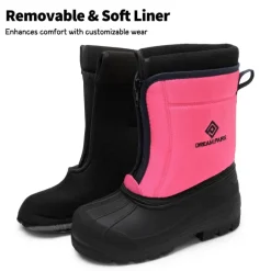 Kids Waterproof Snow Boots for boys and girls