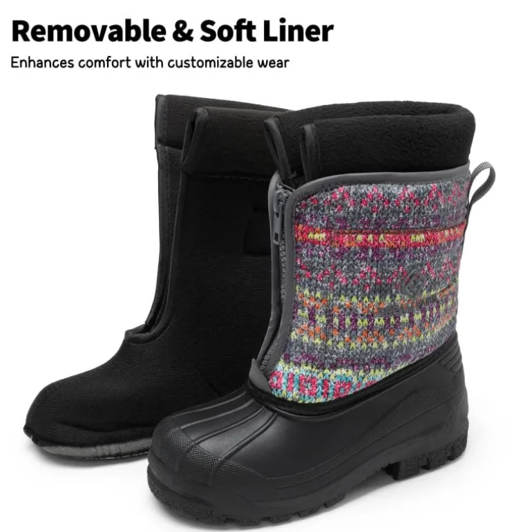 Kids Waterproof Snow Boots for boys and girls