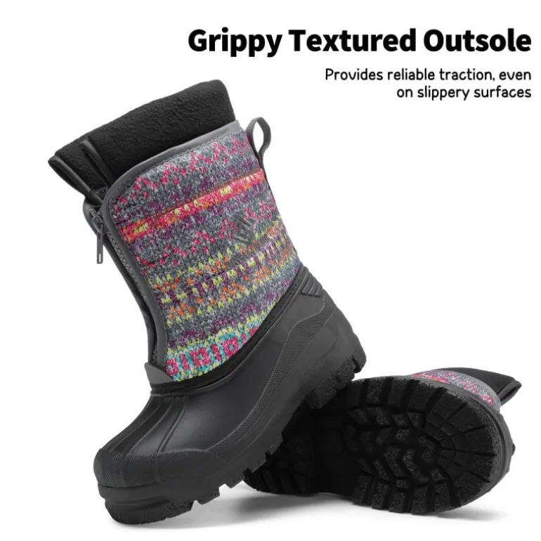 Kids Waterproof Snow Boots for boys and girls